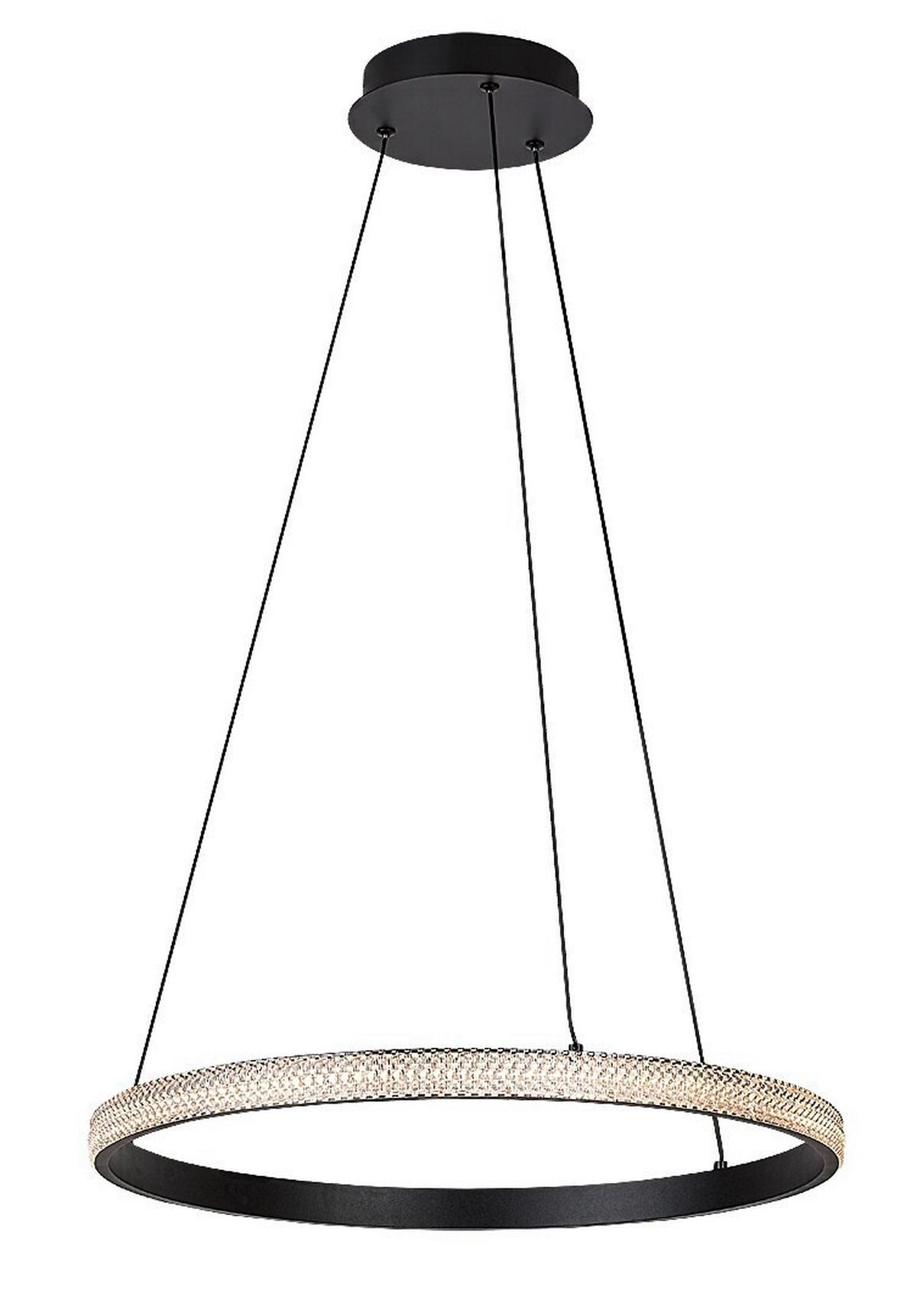 ZÁVESNÉ SVIETIDLO GRETE - čierna/biela, Design, kov/plast (50/150cm)