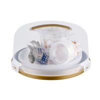 Partyset Dennis - Transparent/Goldfarben, KONVENTIONELL, Kunststoff - James Wood