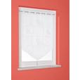 Kurzgardine Transparent Lace Bxl: 60x90 Cm Mit Blumenmotiv - Weiß, KONVENTIONELL, Textil (60/90cm) - Ondega