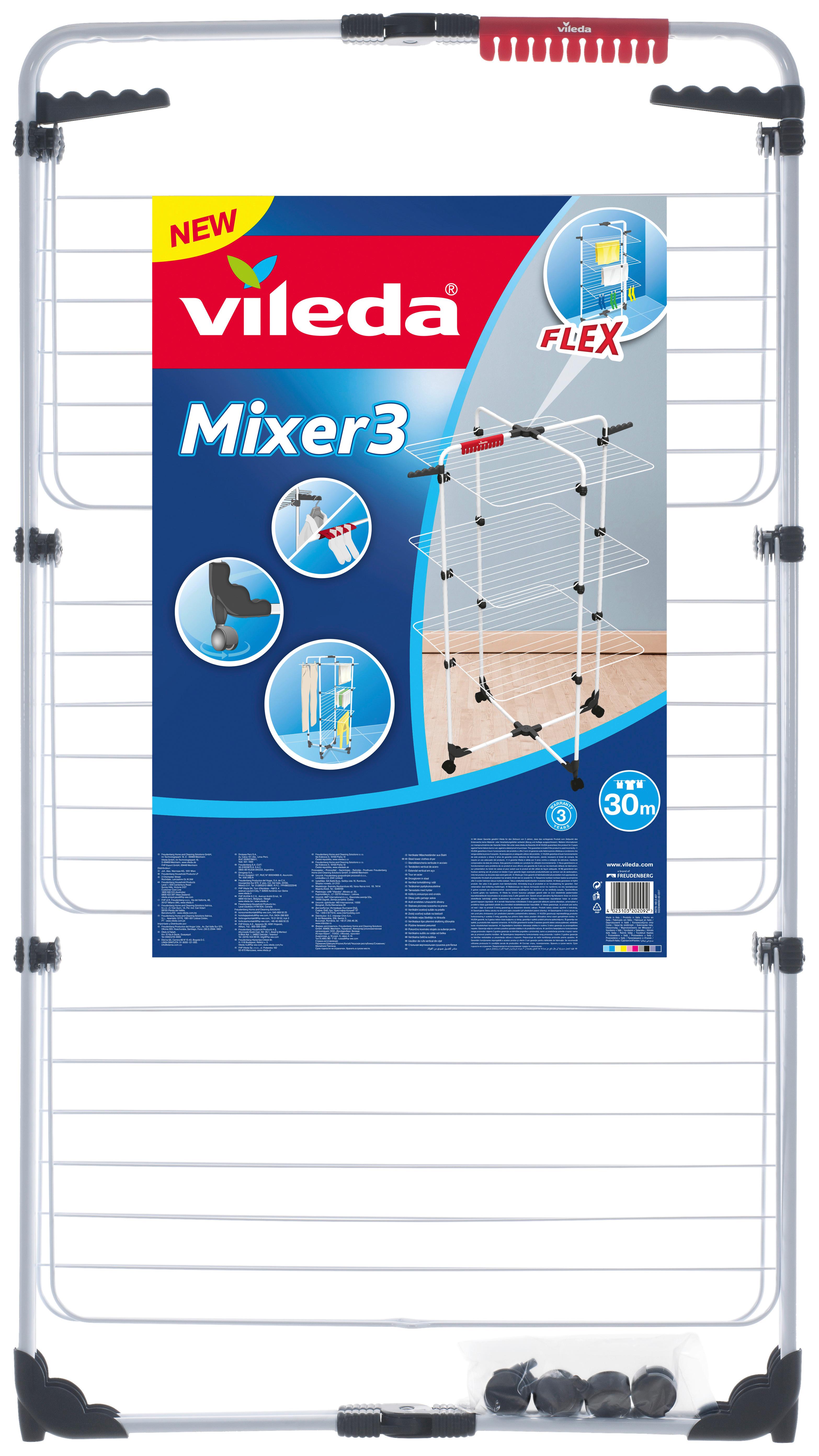Ruhaszárító Torony Vileda Mixer - fém (71,5/129/19,5cm) - Vileda