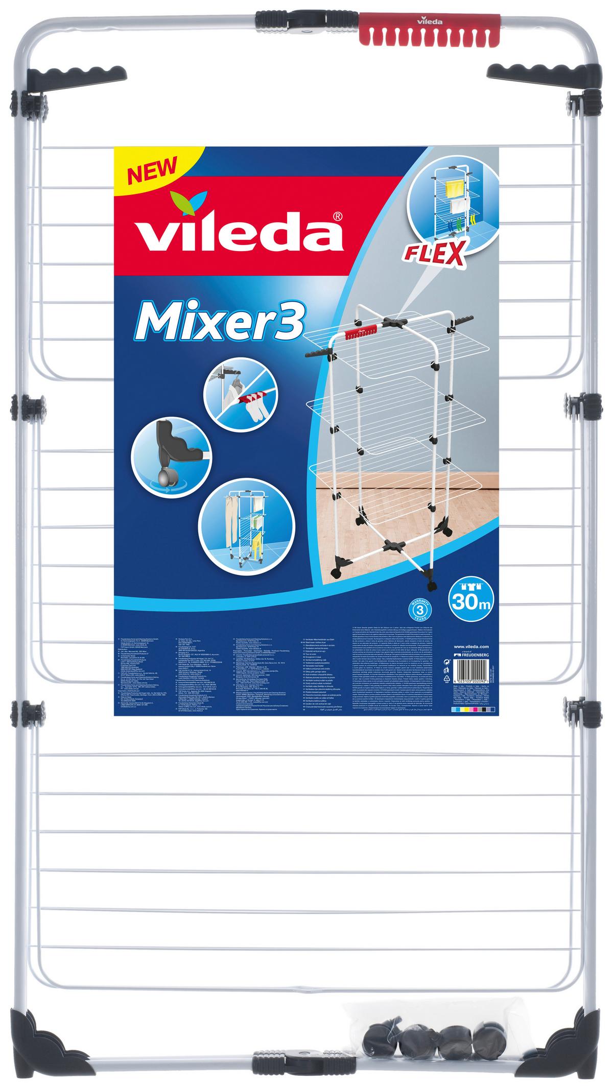 Ruhaszárító Torony Vileda Mixer - fém (71,5/129/19,5cm) - Vileda