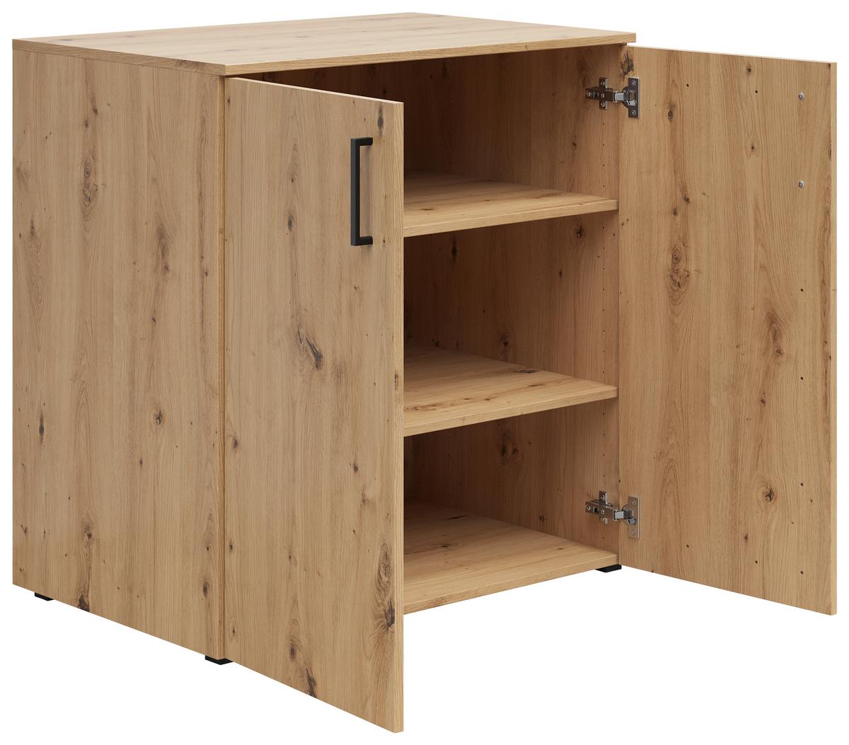 Komód Cabinet - Artisan tölgy, Modern, faalapú anyag (80/83/52cm)