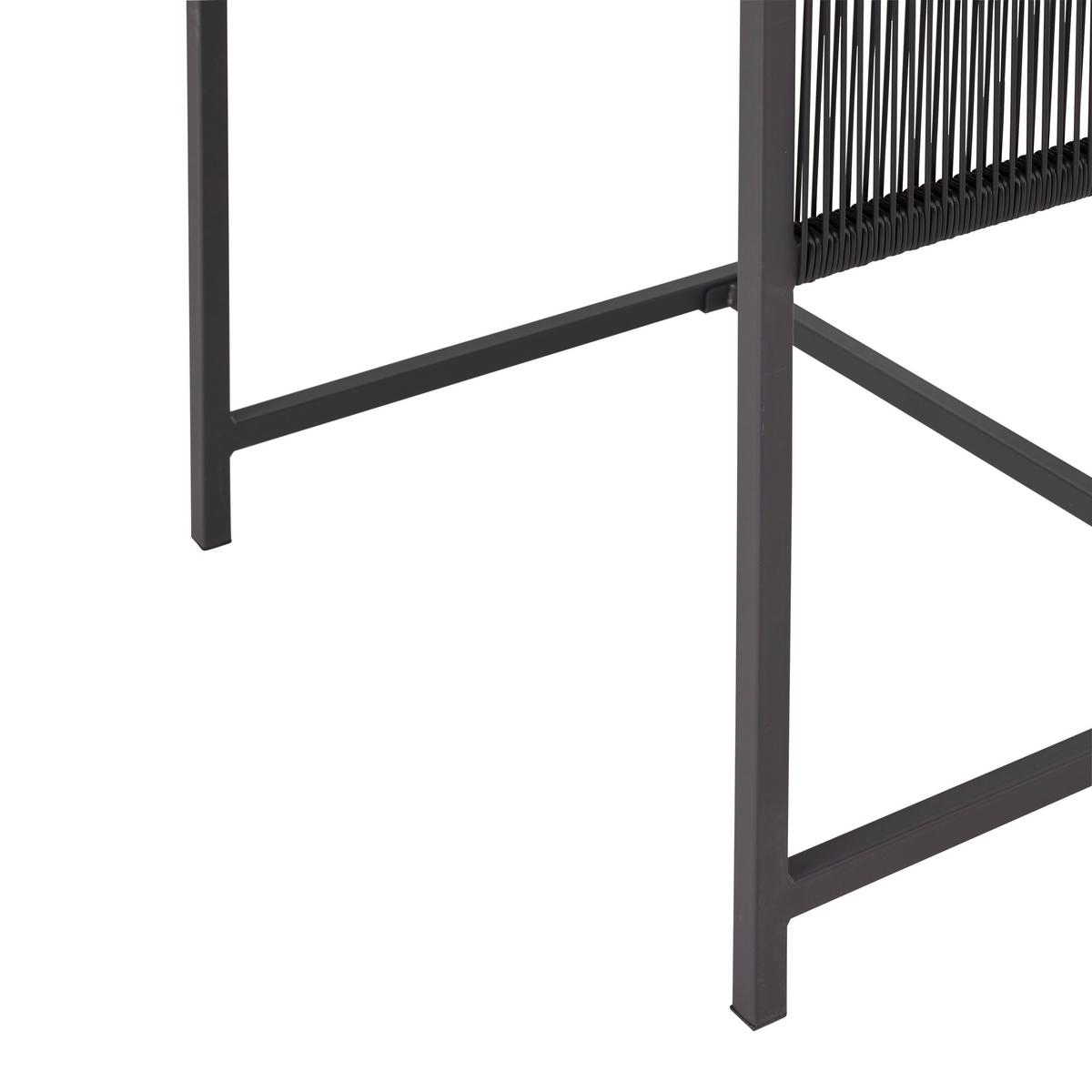 Záhradní souprava STELA - šedá/černá, Moderní, kov/textil - Bessagi Garden