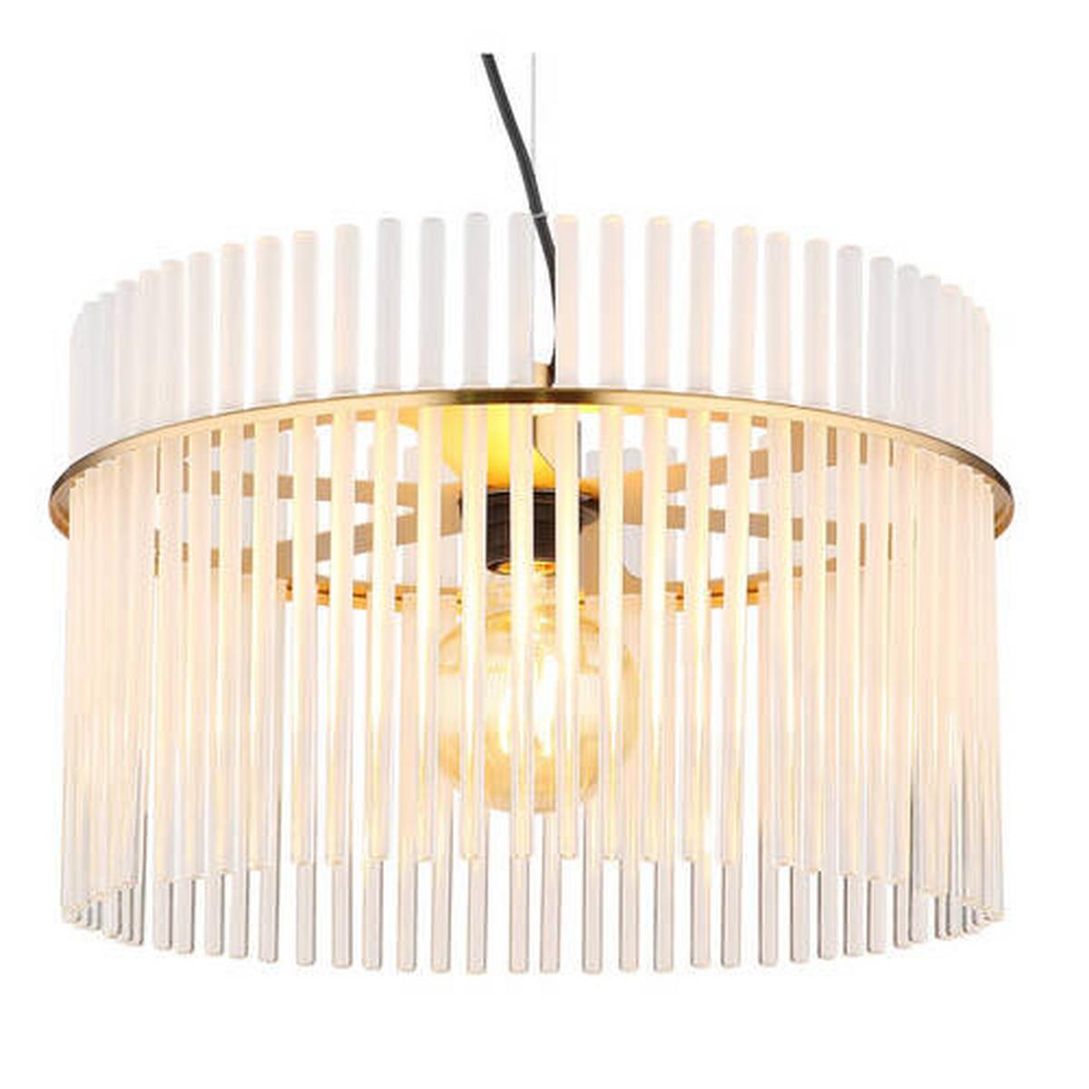 Hängeleuchte 15698hm - Goldfarben, Basics, Glas/Metall (40/150cm) - Globo