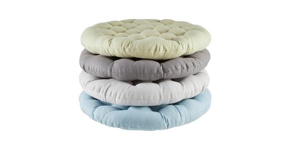 Sitzkissen Lianna - Anthrazit, MODERN, Textil (42/5cm) - Luca Bessoni