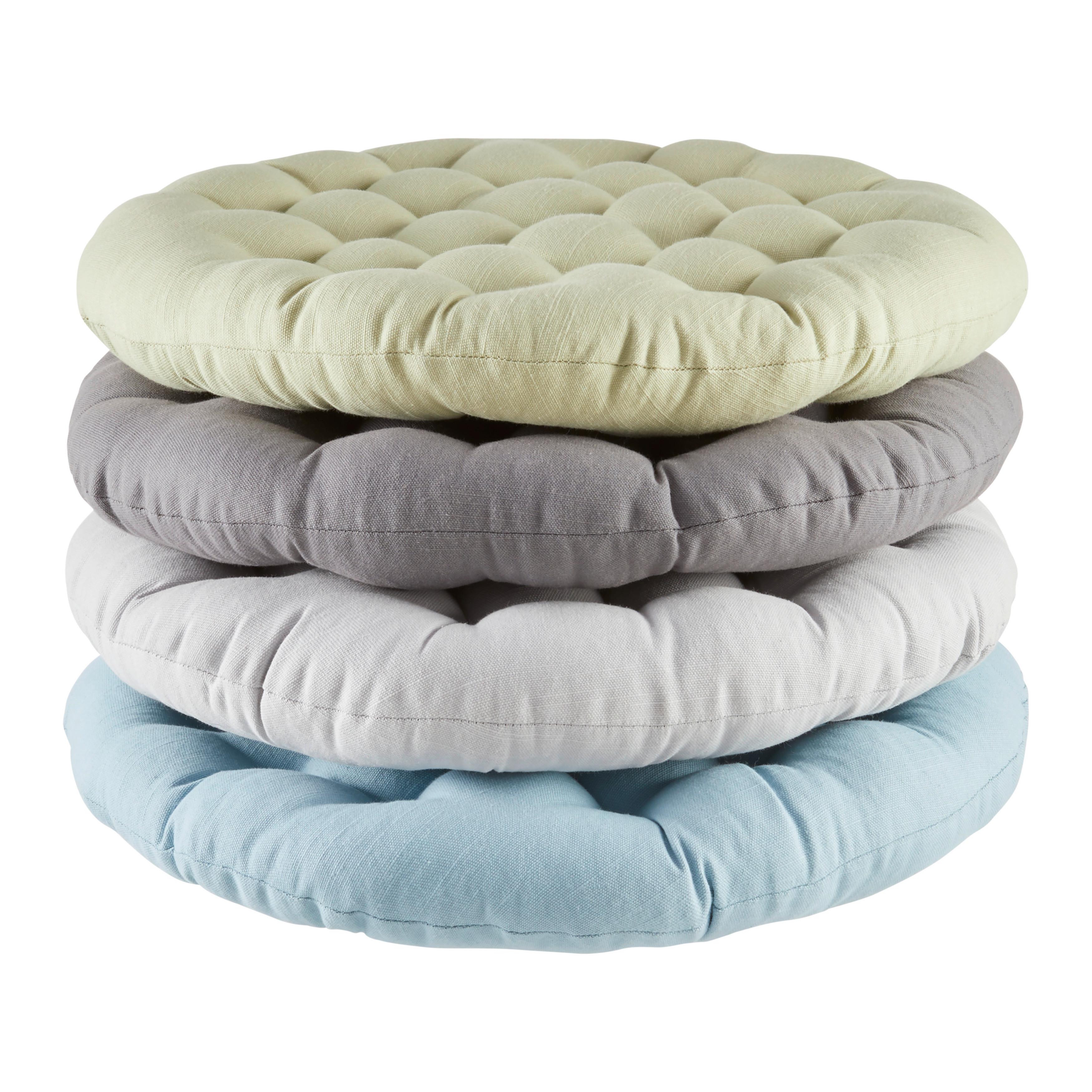 Sitzkissen Lianna - Anthrazit, MODERN, Textil (42/5cm) - Luca Bessoni