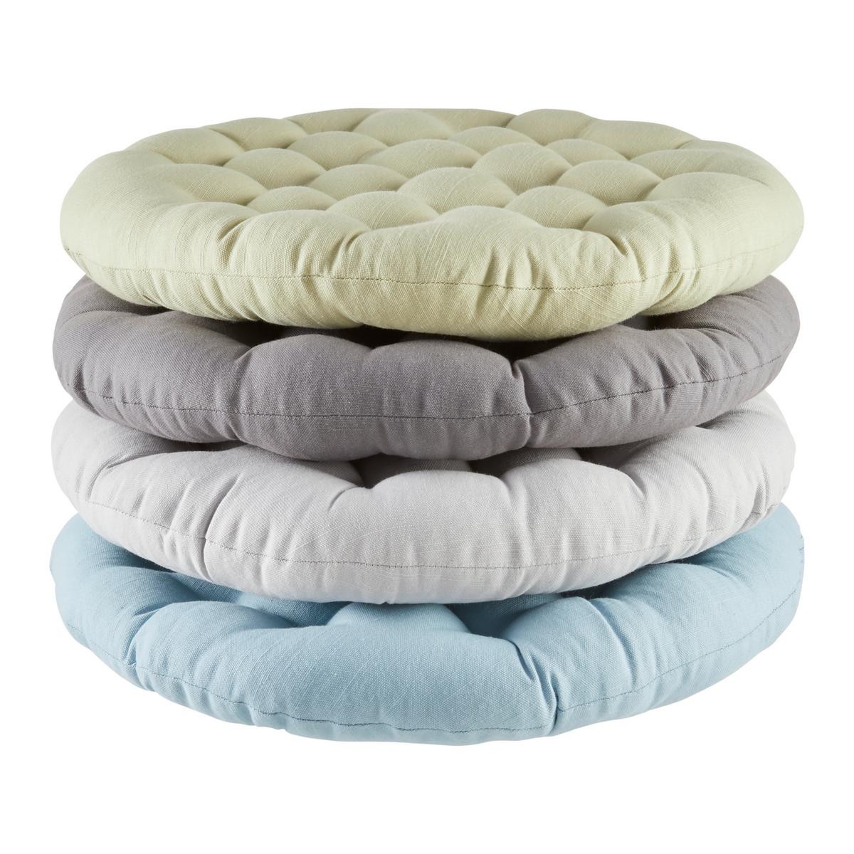 Sitzkissen Lianna - Anthrazit, MODERN, Textil (42/5cm) - Luca Bessoni