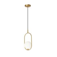 Hängeleuchte 31-73457 - Weiß, Design, Glas/Metall (18,5/15/120cm)