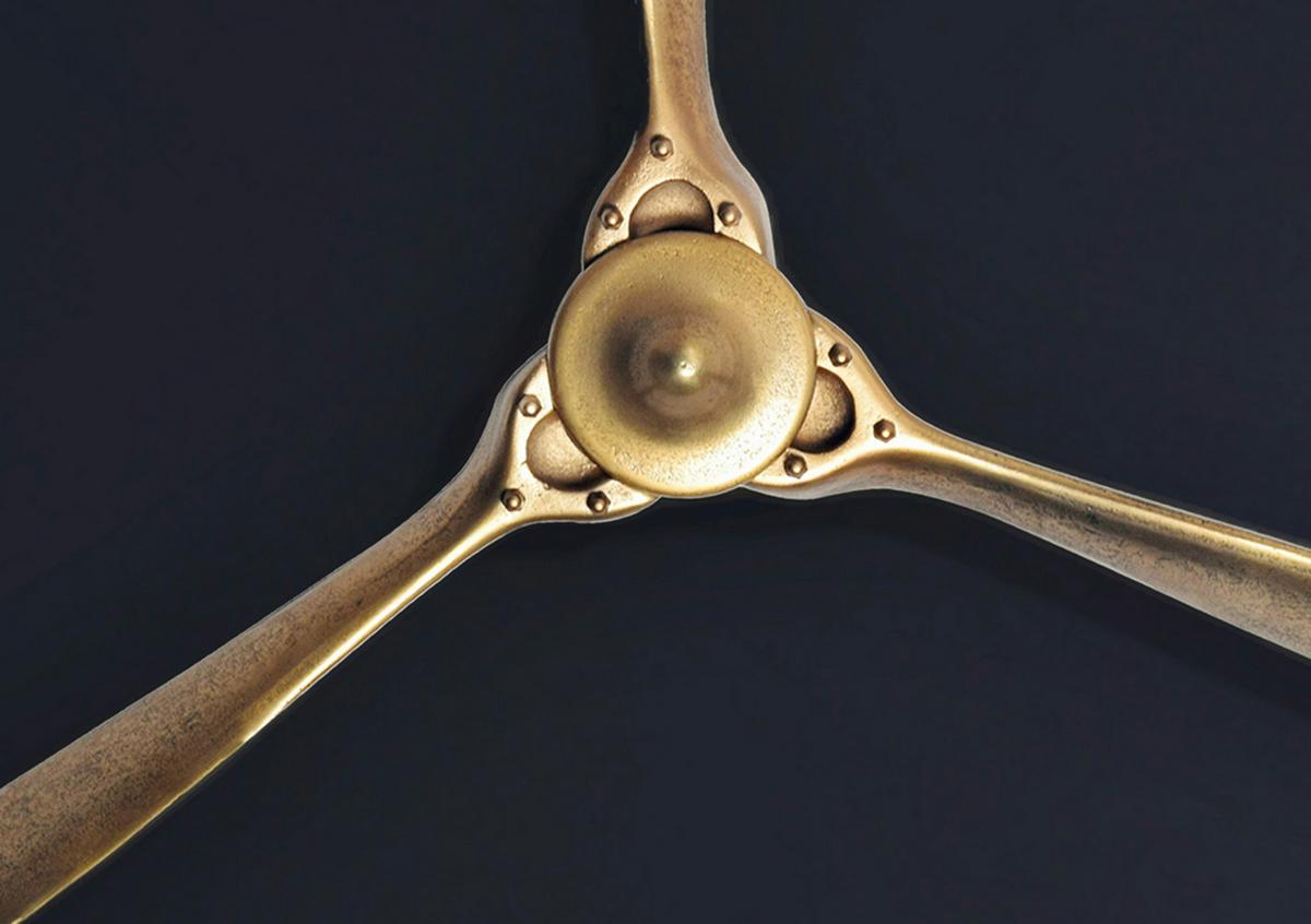 Wanddeko Propeller Goldfarben B: 85 Cm - Goldfarben, Design, Metall (85/85/10cm) - Livetastic