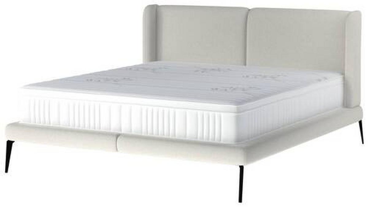 Polsterbett Tessina Now Or Never - Schwarz/Weiß, MODERN, Textil (180/200cm) - Livetastic