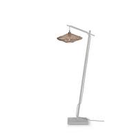 Stehleuchte Zanzibar/Fs/Ad/W/4012/W - Weiß, Trend, Naturmaterialien (63/40/150cm) - Good & Mojo