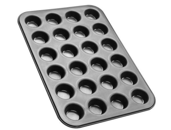 Muffinsütő Forma 24 Db-os - Fekete, konvencionális, Fém (26,5/38,5/3cm) - Zenker