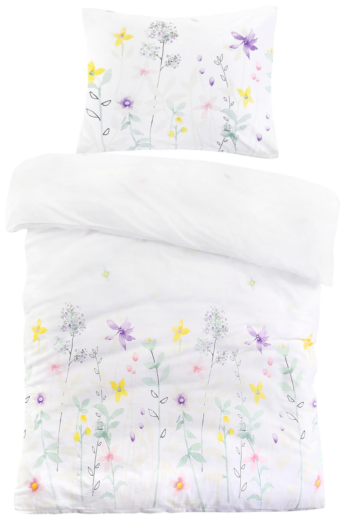 Ágyneműhuzat-garnitúra Viola - lila/sárga, Modern, textil - Luca Bessoni