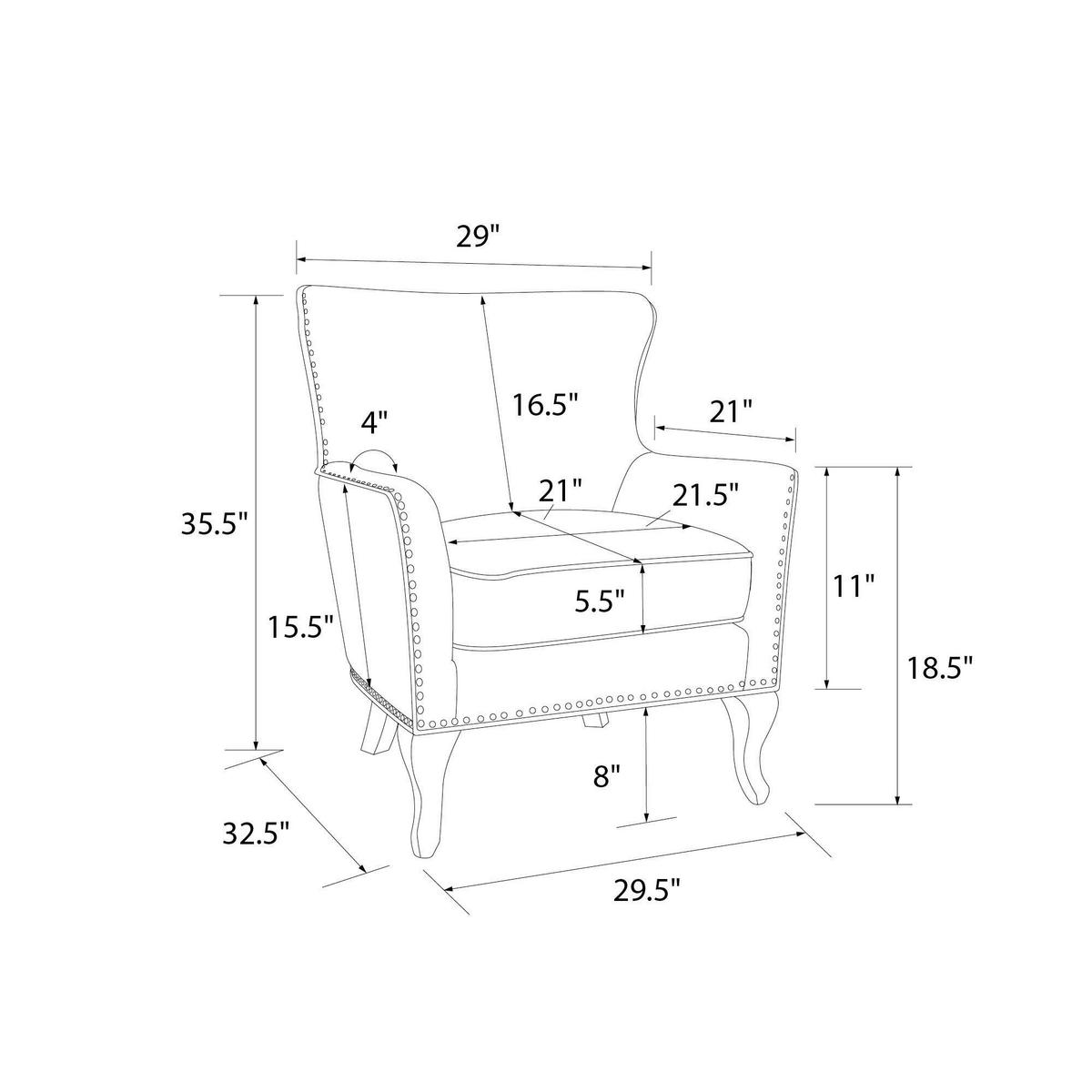 Ohrensessel Jaya Grau B: 82cm - Naturfarben/Grau, Design, Holz/Textil (82/89/73cm) - MID.YOU