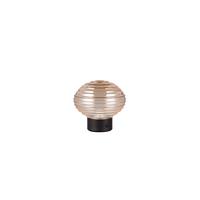 Akku-tischleuchte R57771113 Earl - Bernsteinfarben/Schwarz, KONVENTIONELL, Glas/Metall (15,5/14,5cm)