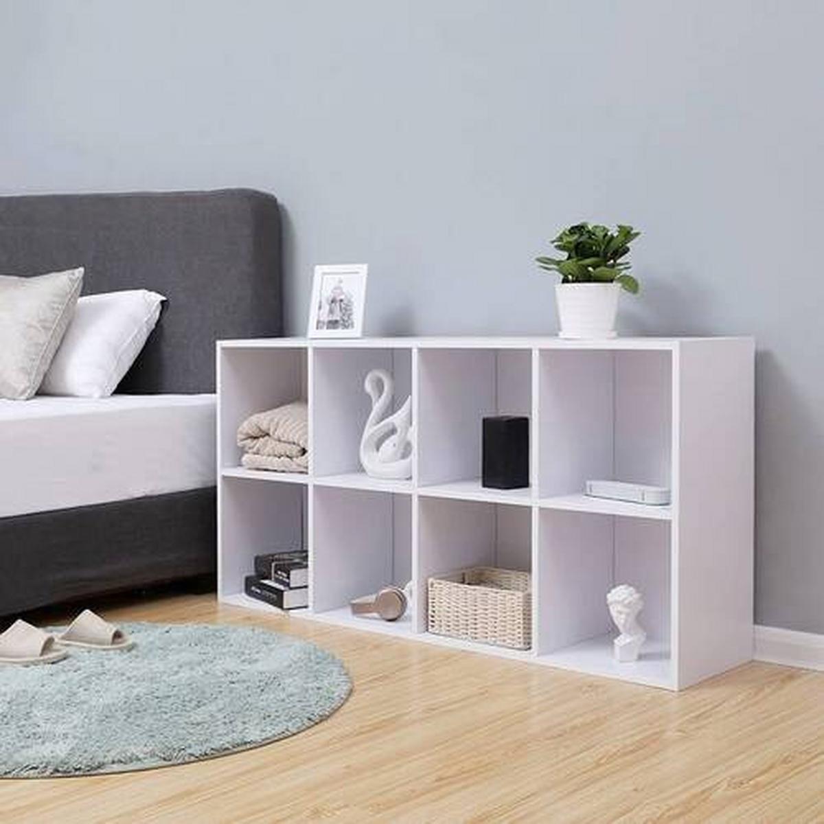 Bücherwand B: 65,5 cm Weiß - Weiß, Basics, Holzwerkstoff (65,5/129,5/30cm) - Boxxx