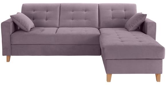 ECKSOFA Bergen - Flieder/Naturfarben, Design, Textil (231/160cm) - Luca Bessoni