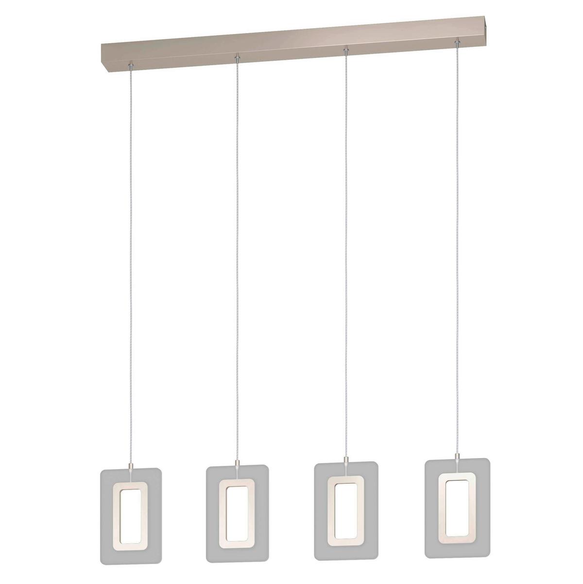 LED-Hängeleuchte 99107* Enaluri - Nickelfarben, Design, Kunststoff/Metall (88/6/110cm) - Eglo