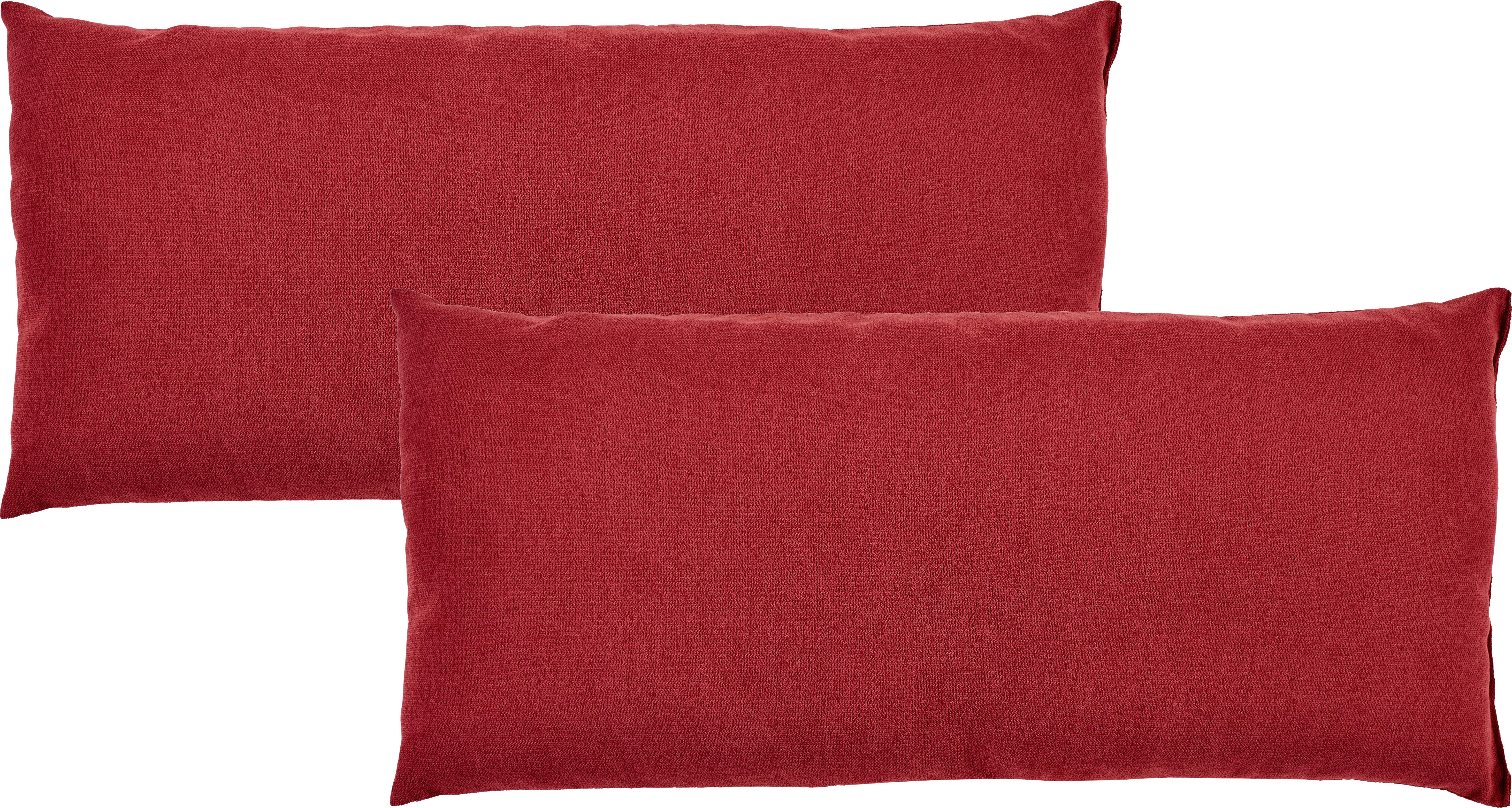 Zierkissen Enjoy 2er-set 38x80 Cm Mikrofaser Cranberry