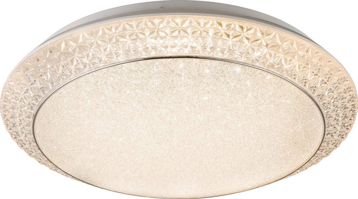 Led Mennyezeti Lámpa 41314-40 - fehér/átlátszó, Konventionell, műanyag/fém (51/12cm)