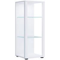Vitrine Glasol M B: 35 cm Weiß - Schwarz/Weiß, MODERN, Glas/Holzwerkstoff (35/90/35cm) - MID.YOU
