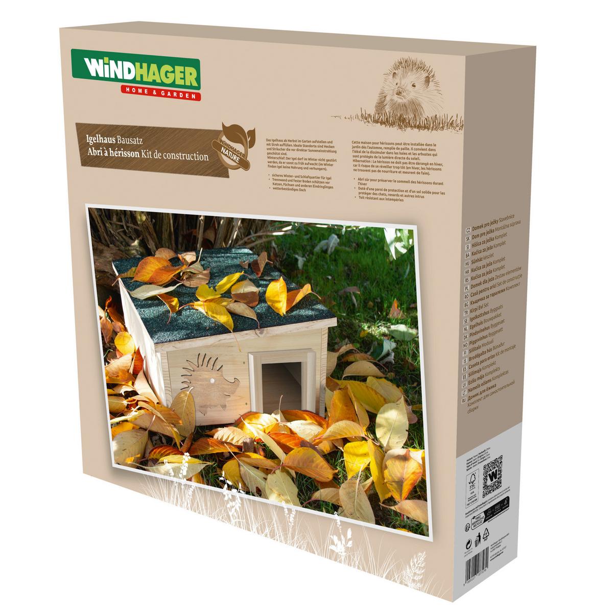 Igelhaus Tanne Bxhxt: 40x19x40 Cm - Tannenholzfarben, Basics, Holz (40/19/40cm) - Windhager