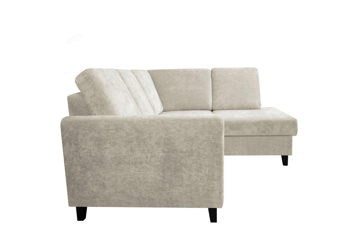 Rohová sedačka ALTON, pravá, béžová ženilka - béžová, Konventionell, drevo/textil (211/166cm)