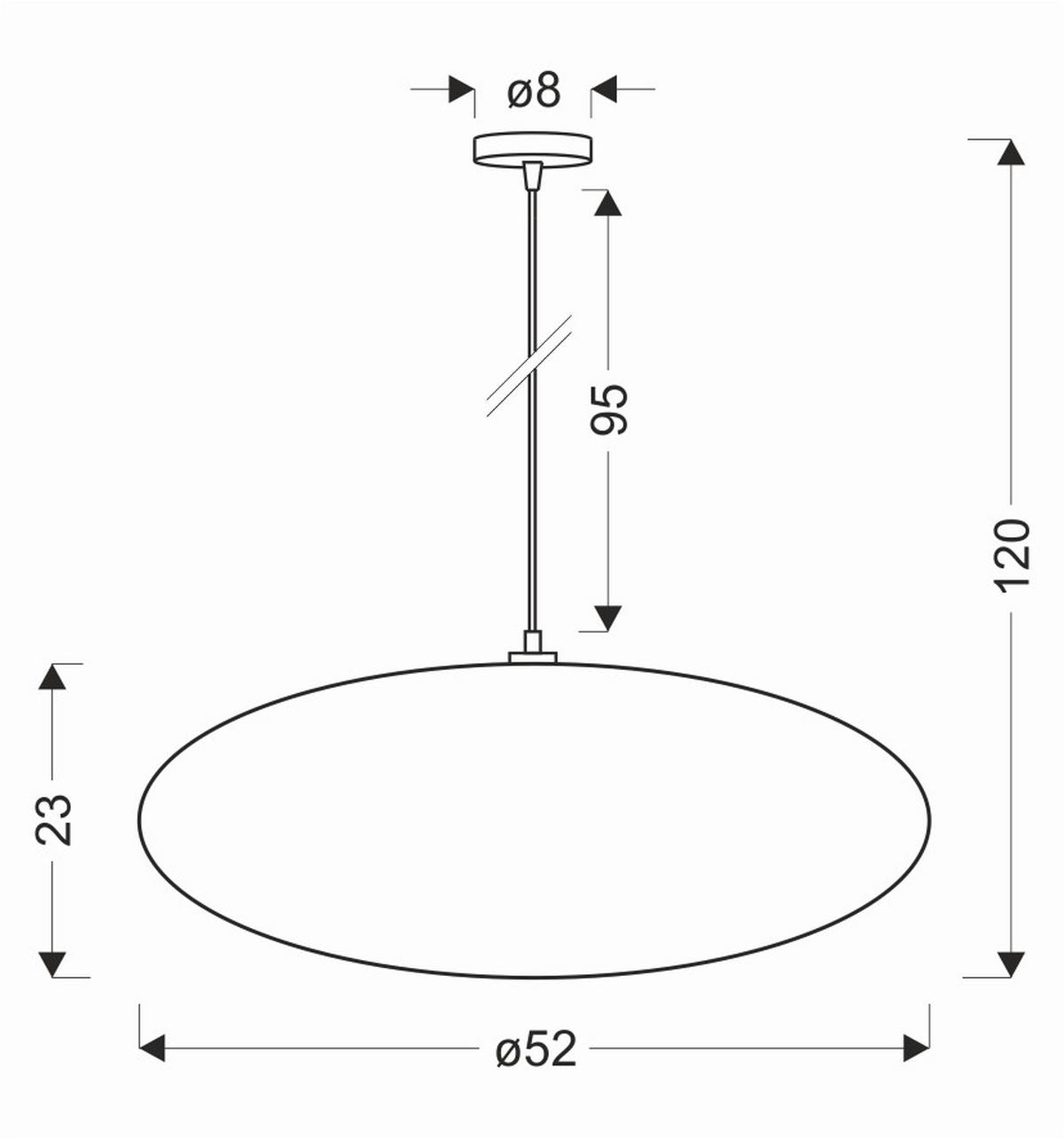 Pendelleuchte 31-41999 Caffe - Schwarz/Mokka, KONVENTIONELL, Kunststoff/Metall (52/52/120cm)
