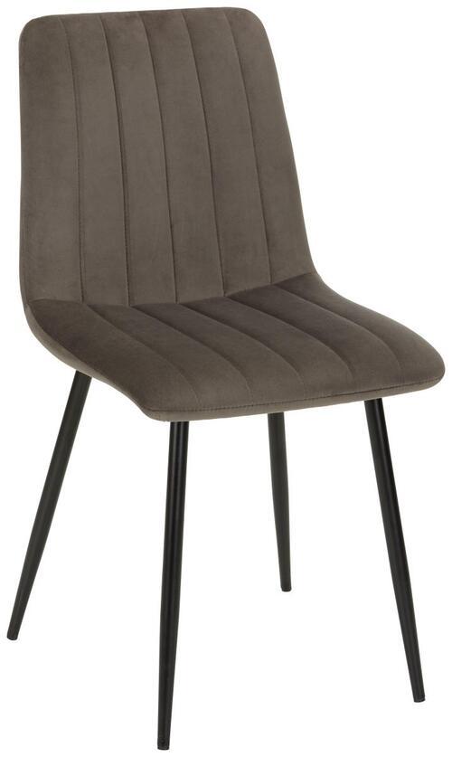 Židle Lisa Šedá - šedá/antracitová, Lifestyle, kov/textil (44/88/54cm) - Modern Living