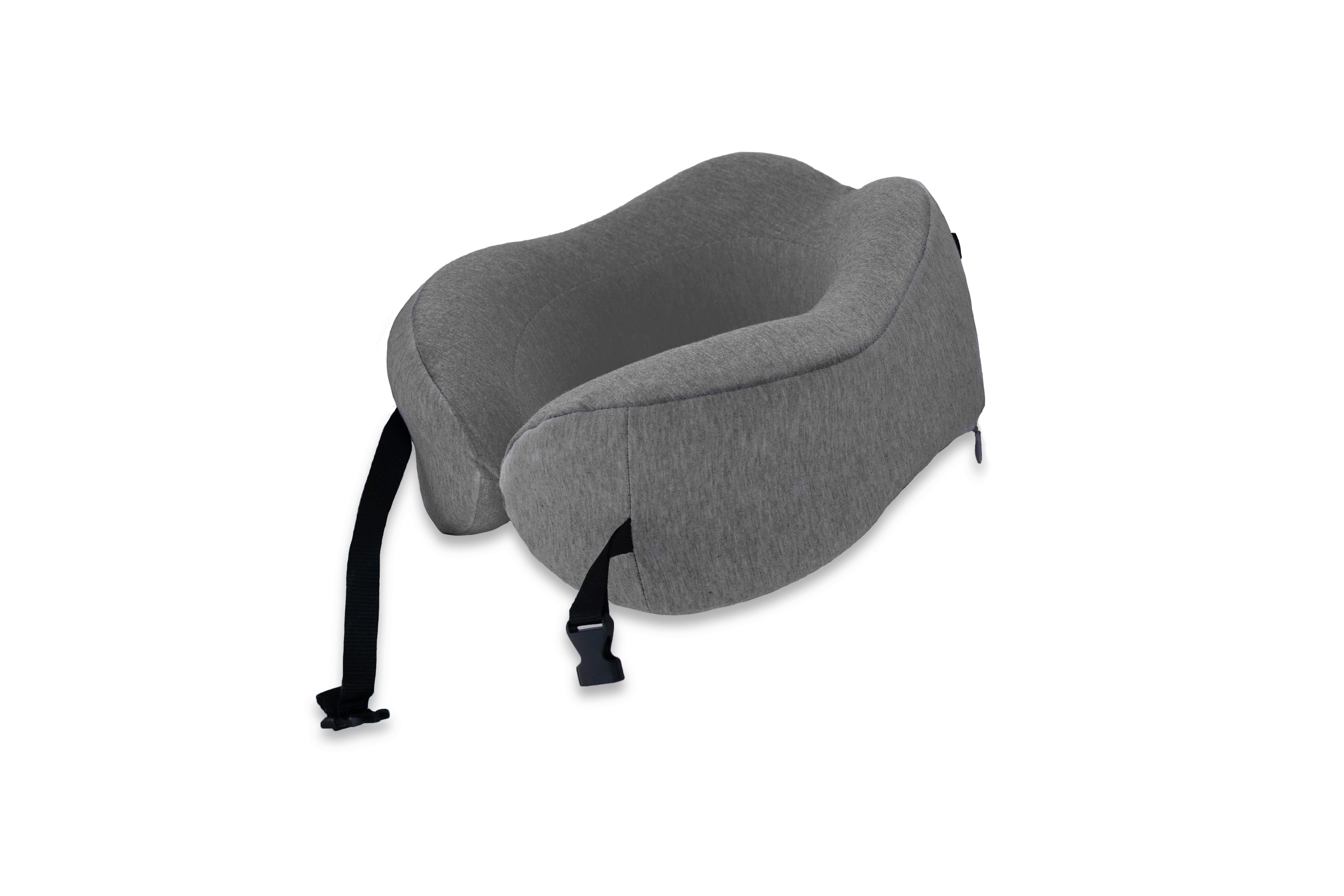 Nackenkissen Wellness Grau Hellgrau - Hellgrau/Grau, Basics, Textil