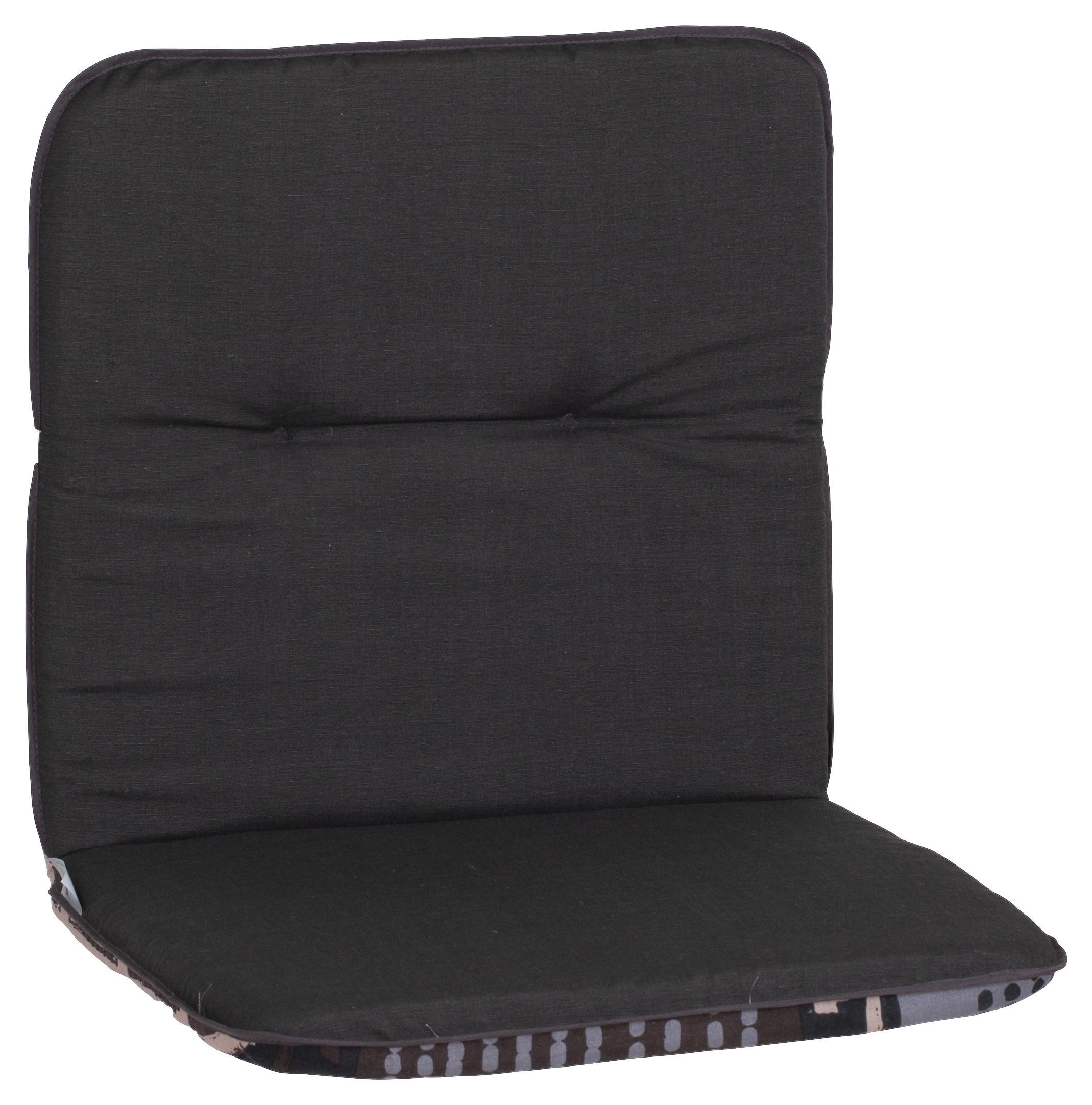 Sesselauflage Mxc - Schwarz/Grau, Basics, Textil (96/47/5cm) - Beo