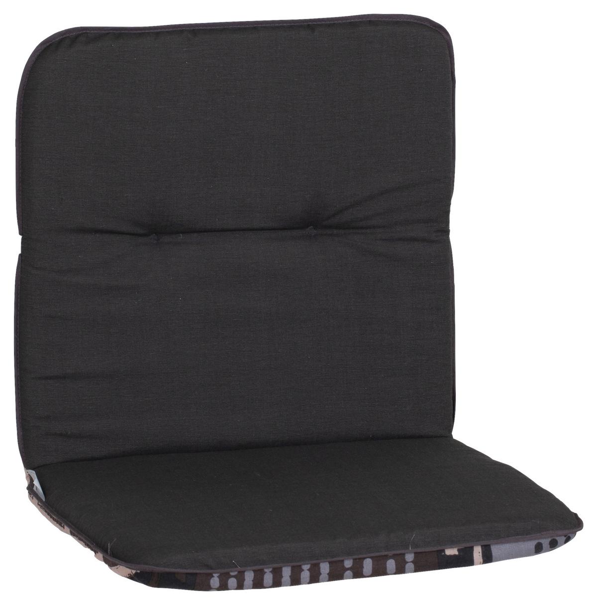 Sesselauflage Mxc - Schwarz/Grau, Basics, Textil (96/47/5cm) - Beo