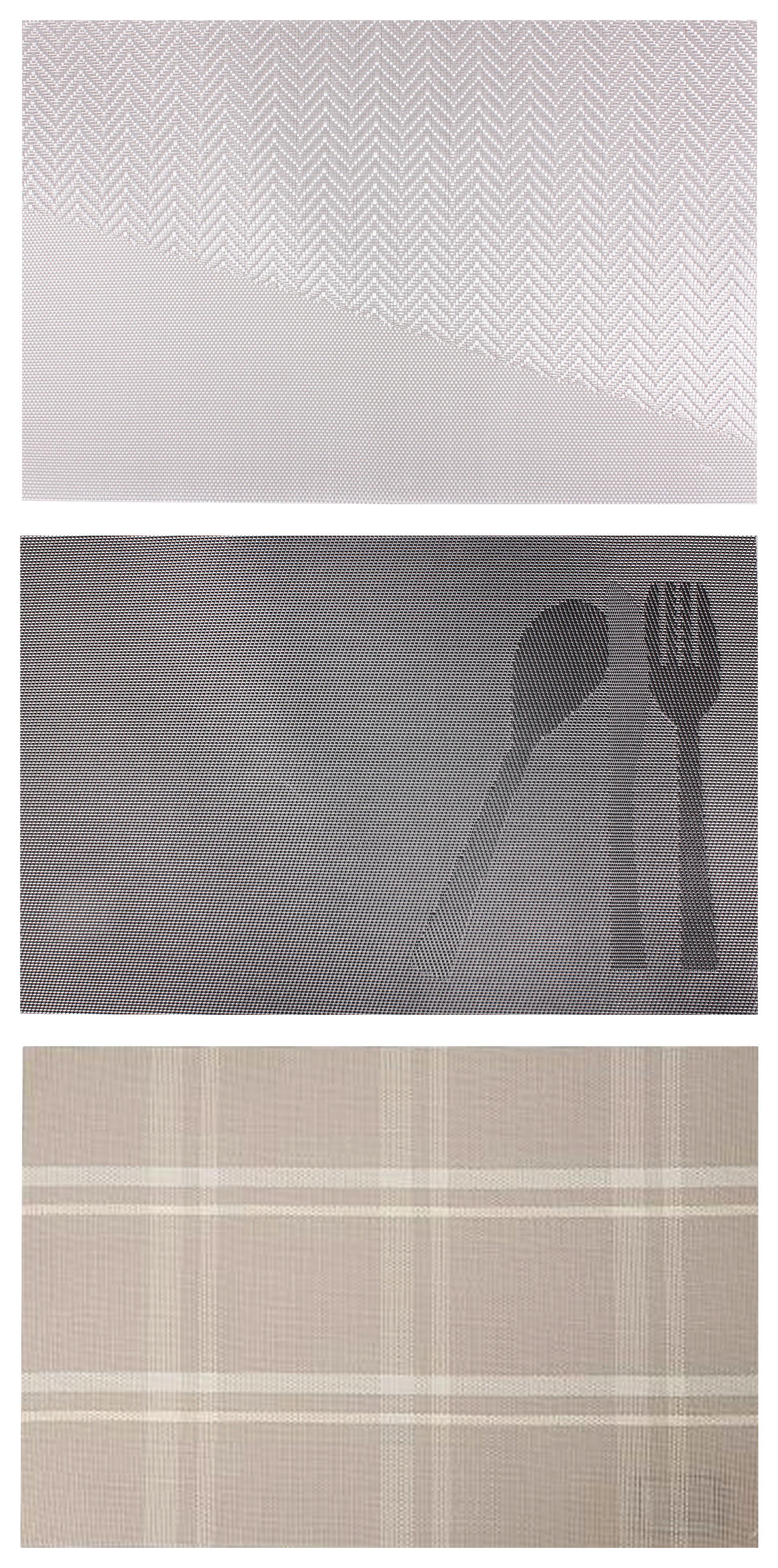 Platzdeckchen Anastasia - Beige/Schwarz, KONVENTIONELL, Kunststoff (45/30cm) - Luca Bessoni