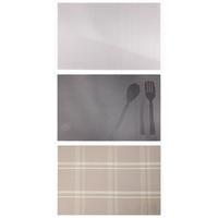 Platzdeckchen Anastasia - Beige/Schwarz, KONVENTIONELL, Kunststoff (45/30cm) - Luca Bessoni