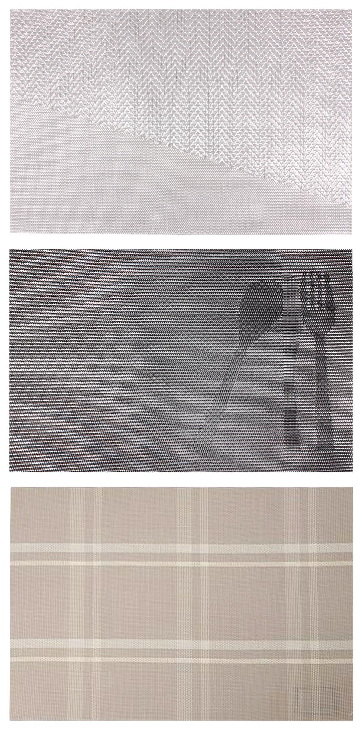 Platzdeckchen Anastasia - Beige/Schwarz, KONVENTIONELL, Kunststoff (45/30cm) - Luca Bessoni