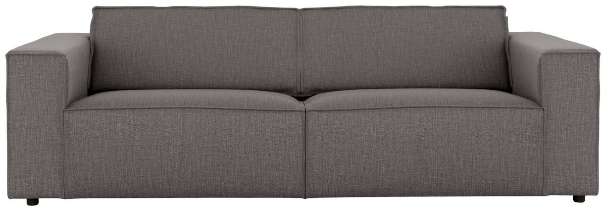3-sitzer-sofa Dice Dunkelgrau - Dunkelgrau/Schwarz, MODERN, Textil (250/80/102cm) - MID.YOU