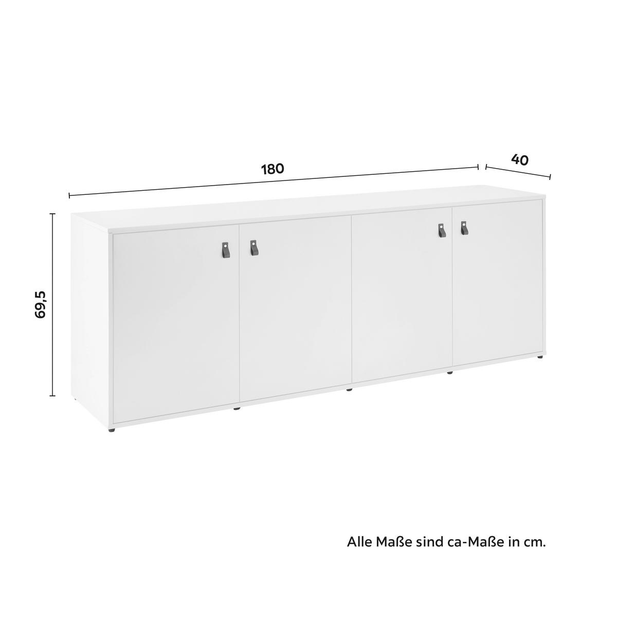 Komoda MICK - hnedá/čierna, Modern, plast (180/69,5/40cm) - Modern Living