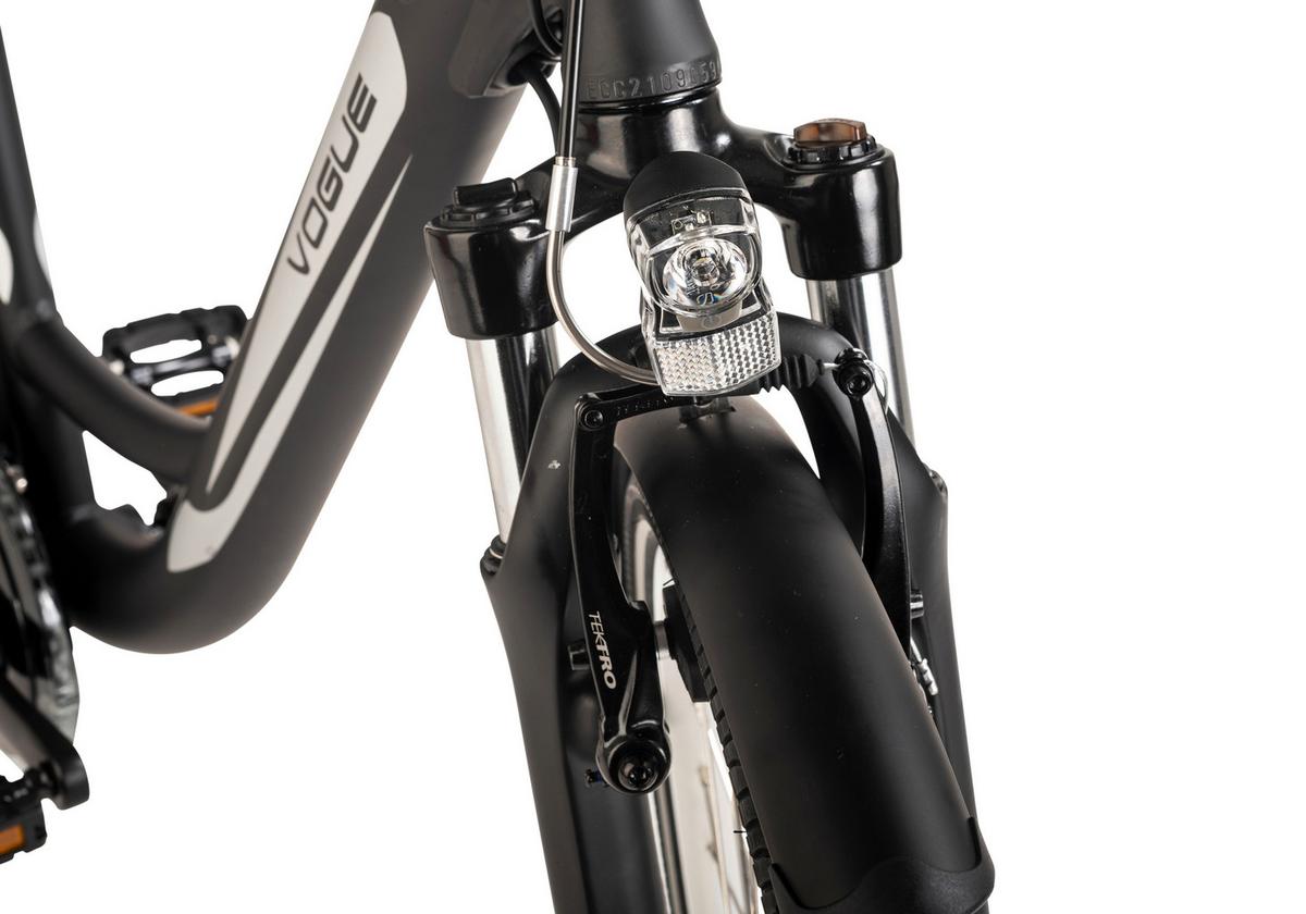 E-Bike City Damen Vogue Basic 28 Zoll, 120 km - Schwarz, Basics, Metall (180/70/100cm)