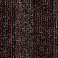Teppichfliese Grau/rot Astra 50x50 Cm Florhöhe 3 Mm - Rot/Grau, Basics, Textil (50/50cm)