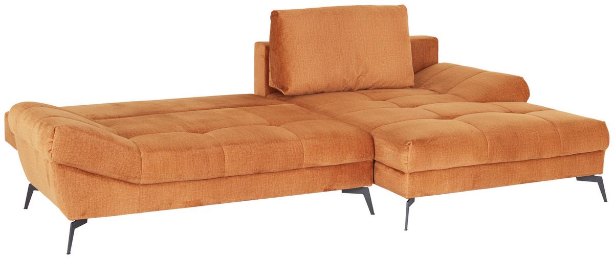Ecksofa Mia - Gelb/Goldfarben, MODERN, Holz/Holzwerkstoff (301/187cm) - Luca Bessoni