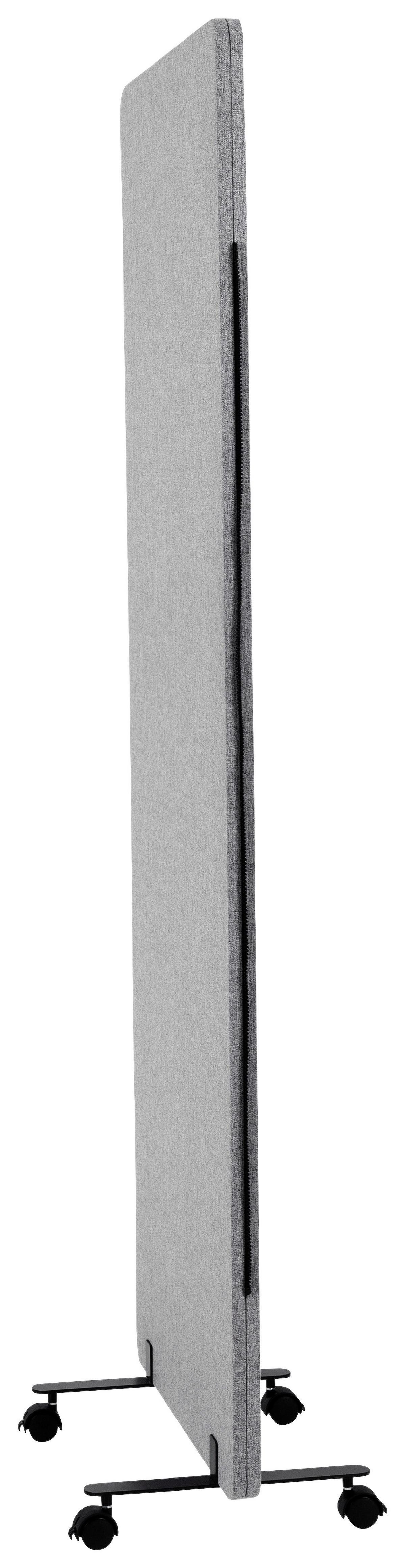 Trennwand Flexmiut - Dunkelgrau, Basics, Kunststoff/Textil (60/177/3cm) - MID.YOU