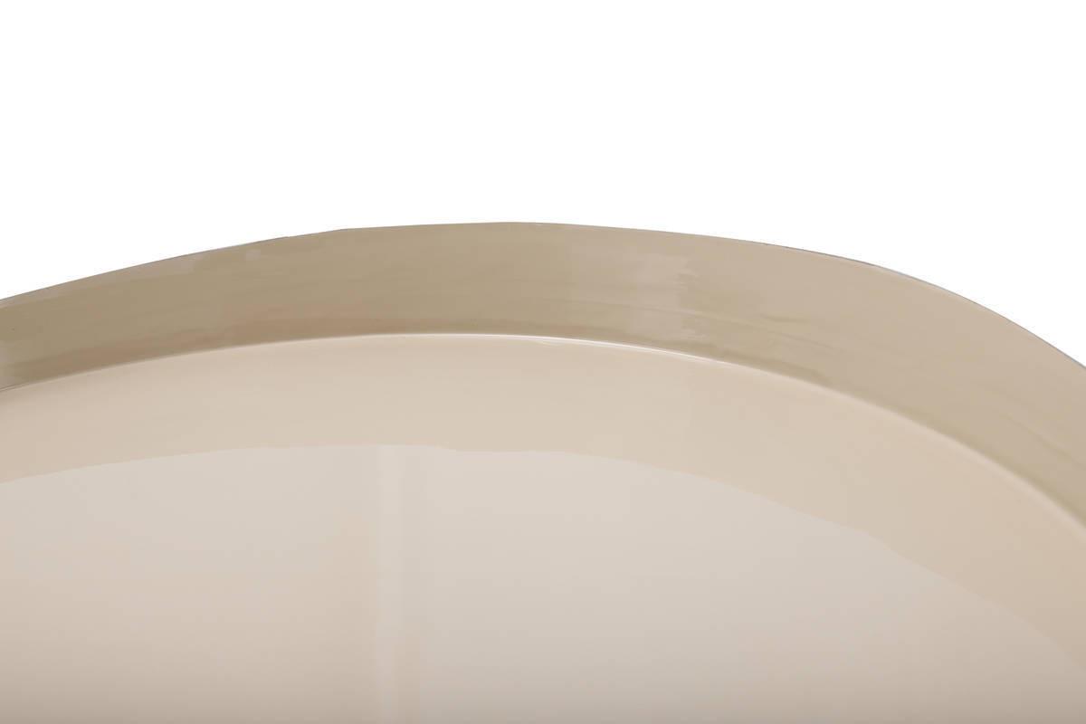 Beistelltisch Morrison Creme/Goldfarben - Goldfarben/Creme, Trend, Metall (51/51/50cm) - Kayoom