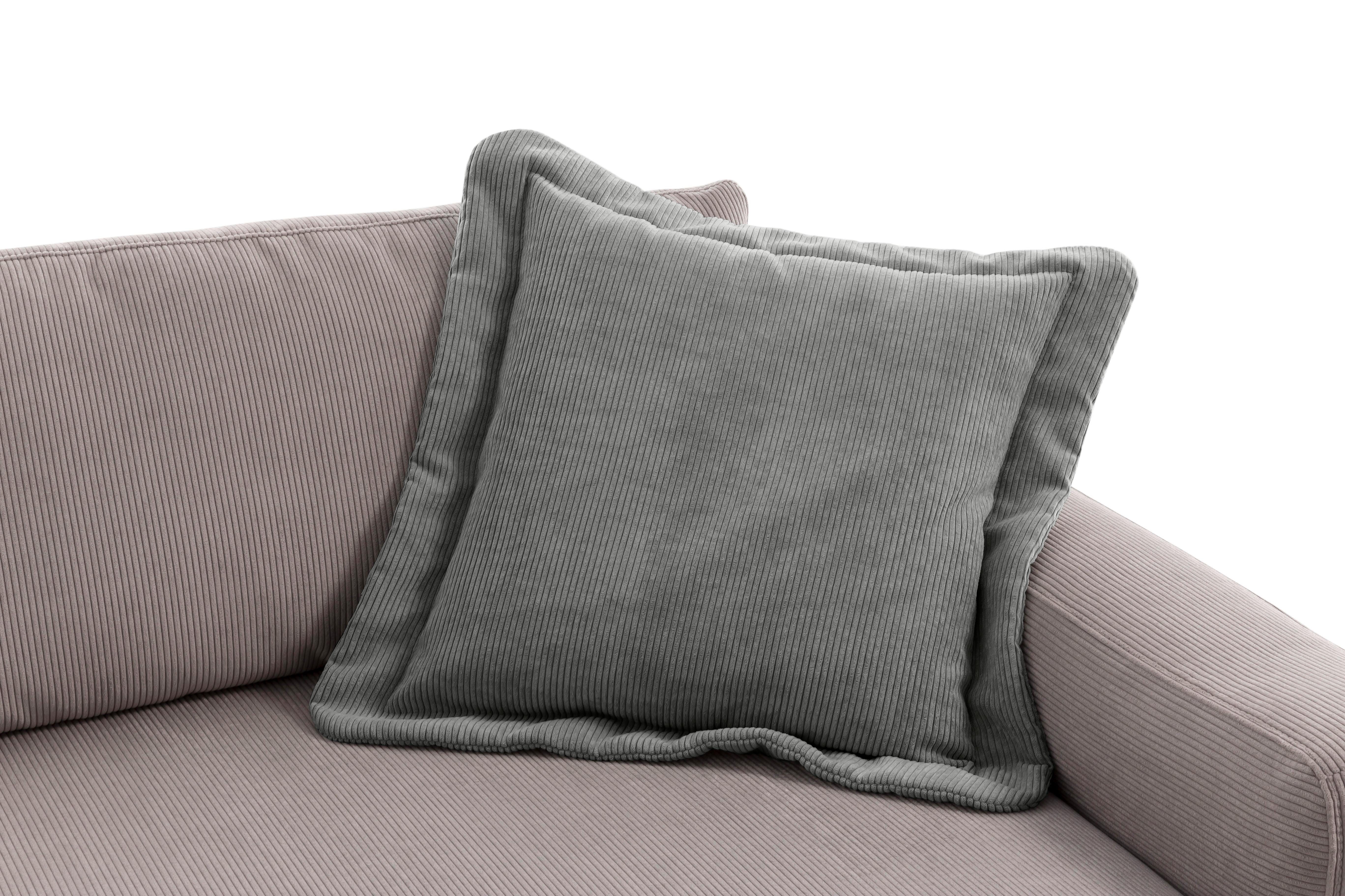 Sofakissen Bourbon - Dunkelgrau, MODERN, Textil (70/12/70cm) - Trendmanufaktur