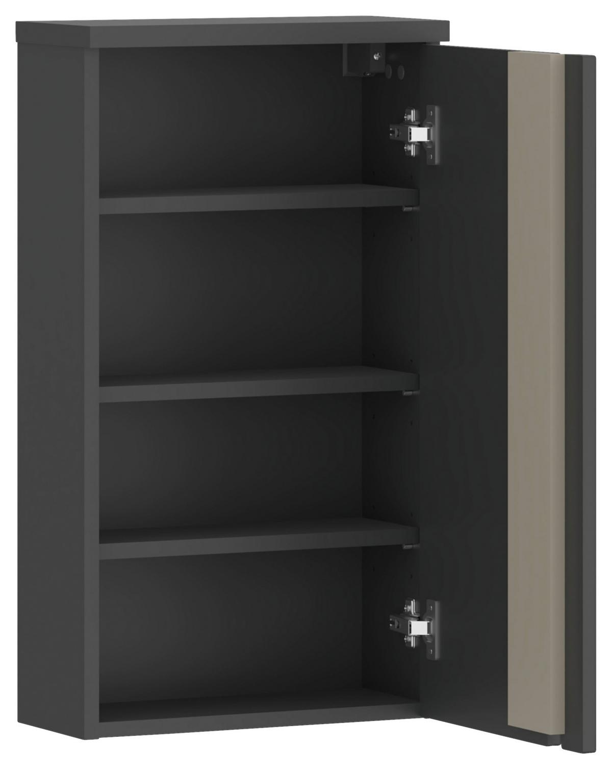 Hängeschrank Manhattan Man Ls5 - Anthrazit, MODERN, Holzwerkstoff (40/72,5/20,3cm) - Luca Bessoni