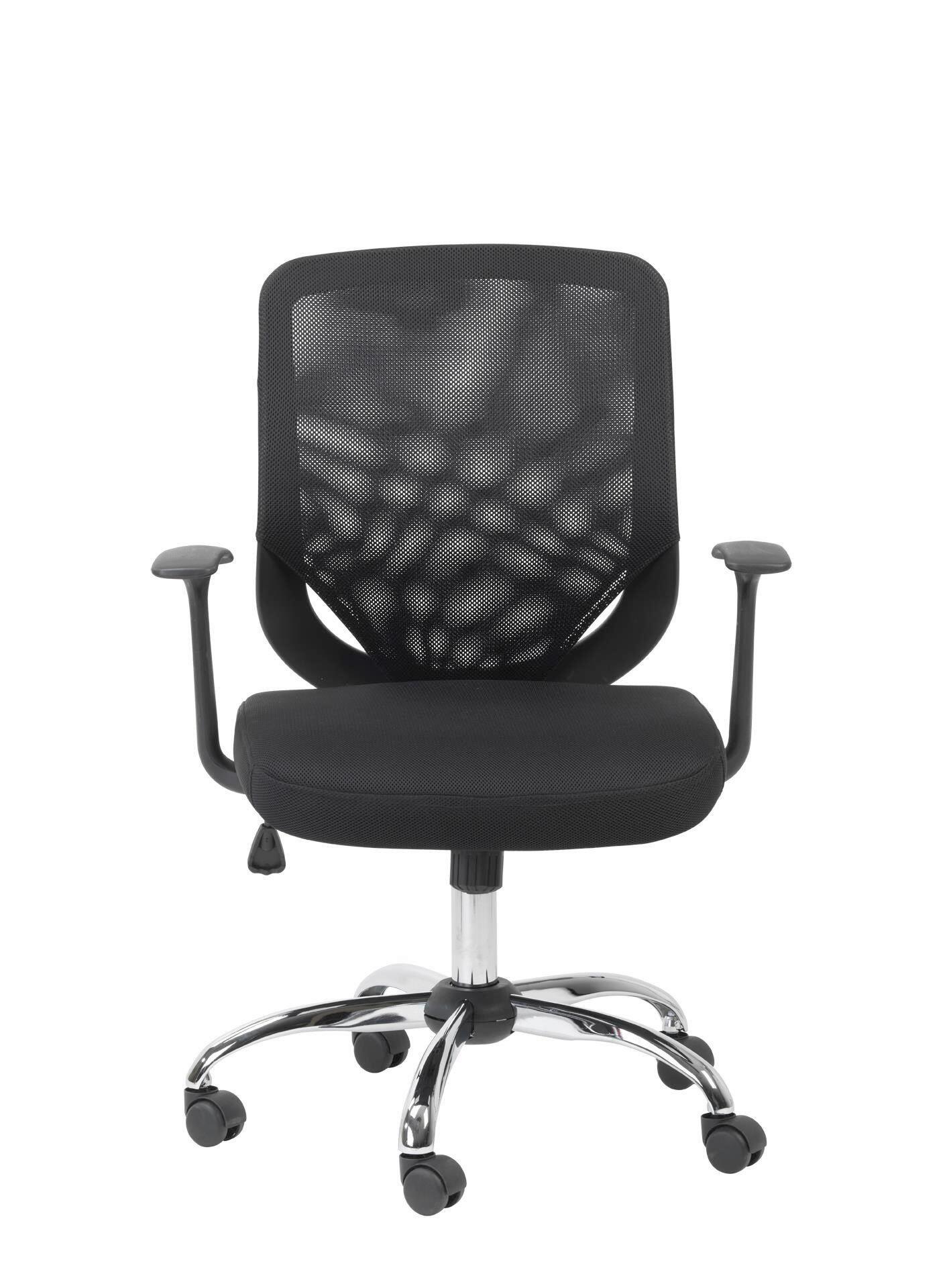 DREHSTUHL Atlanta Schwarz B: 52 cm - Chromfarben/Schwarz, Design, Kunststoff/Metall (52/100/65cm) - MID.YOU