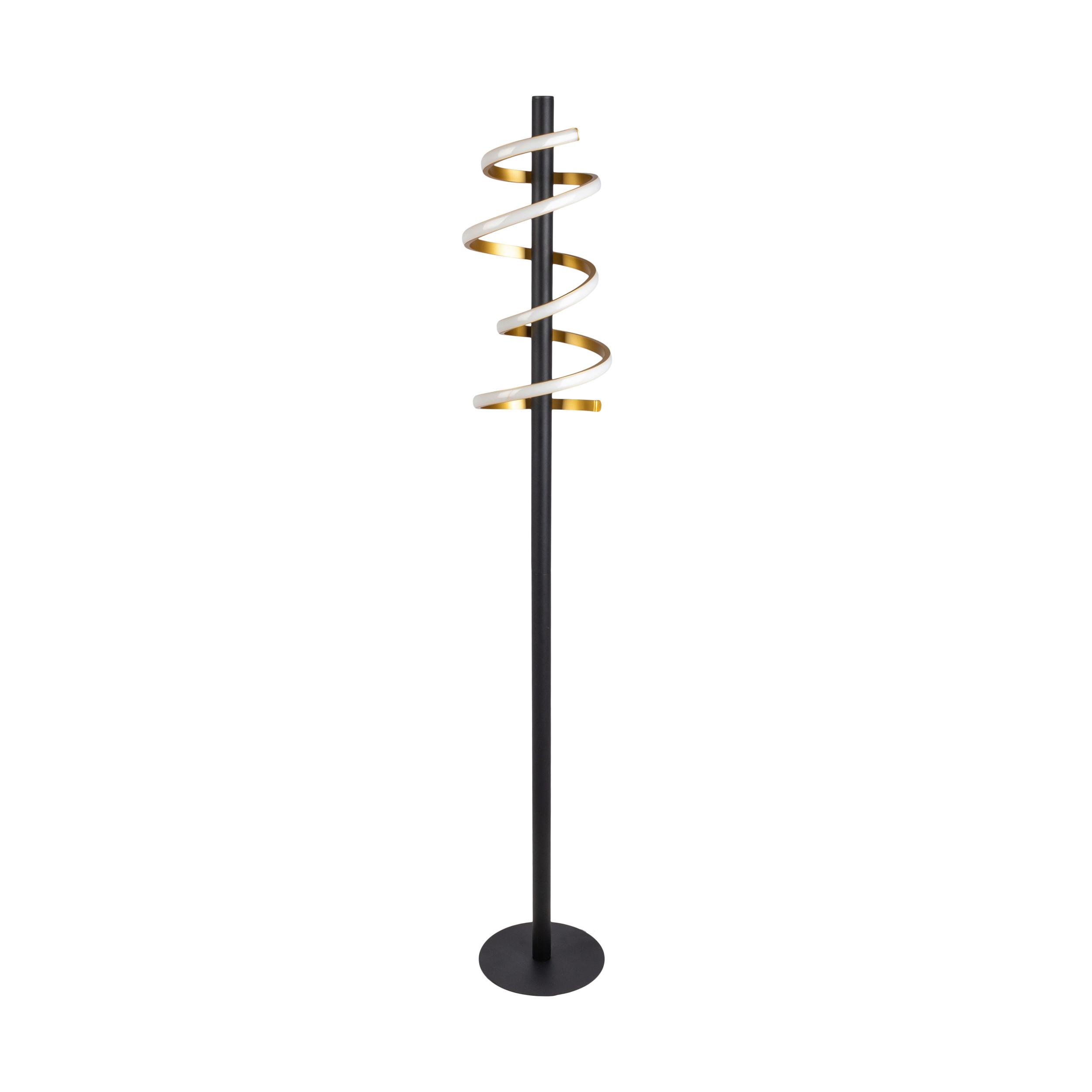 Led-stehleuchte 2085658 - Goldfarben/Schwarz, Design, Kunststoff/Metall (22/140cm) - Näve