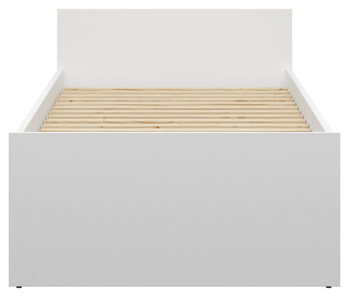 Bett Nepo Plus - Weiß, MODERN, Holz/Holzwerkstoff (90/200cm) - MID.YOU