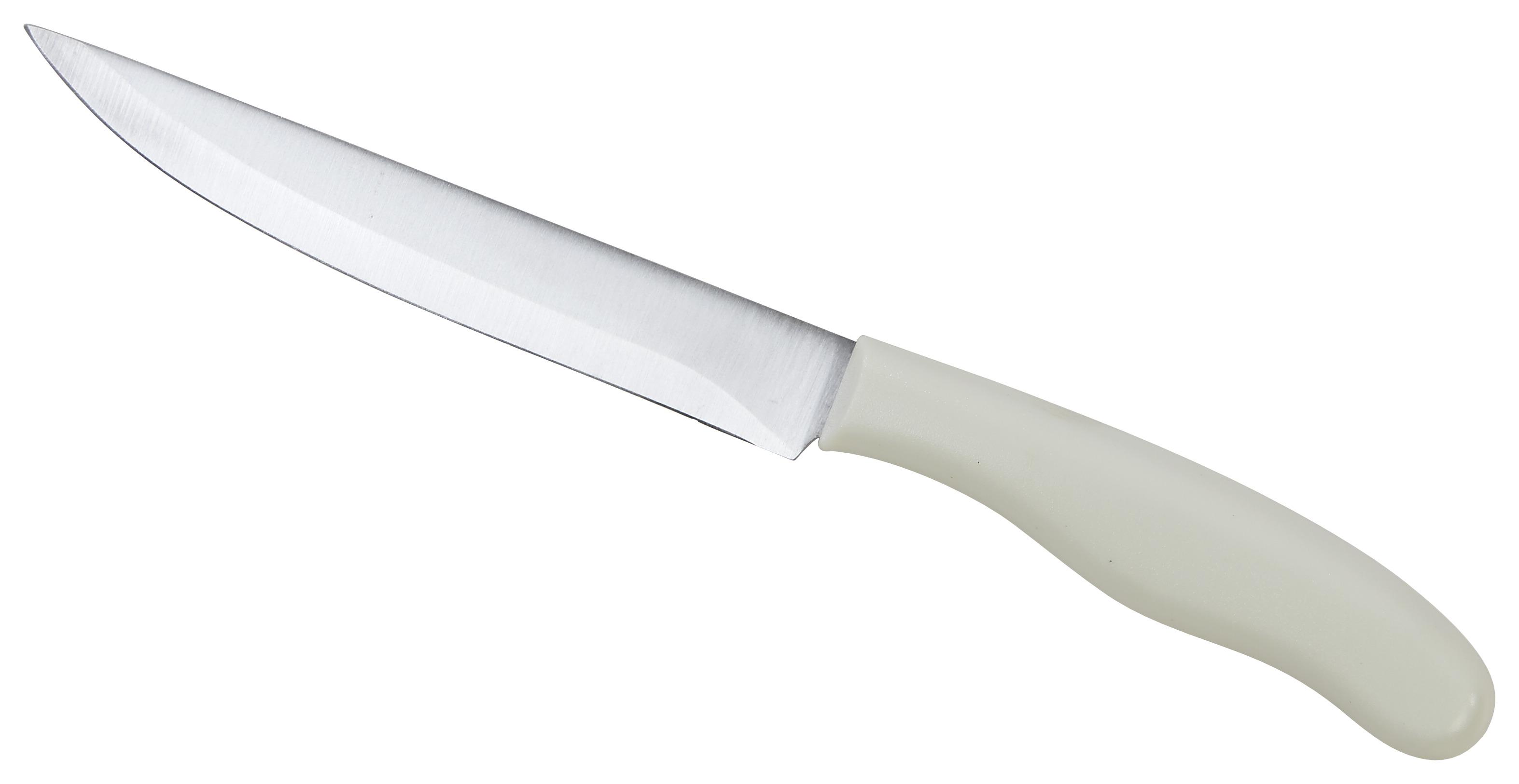 Universalmesser Clemens Edelstahl Klinge Ca. 13 Cm - Silberfarben, KONVENTIONELL, Metall (23cm) - Luca Bessoni