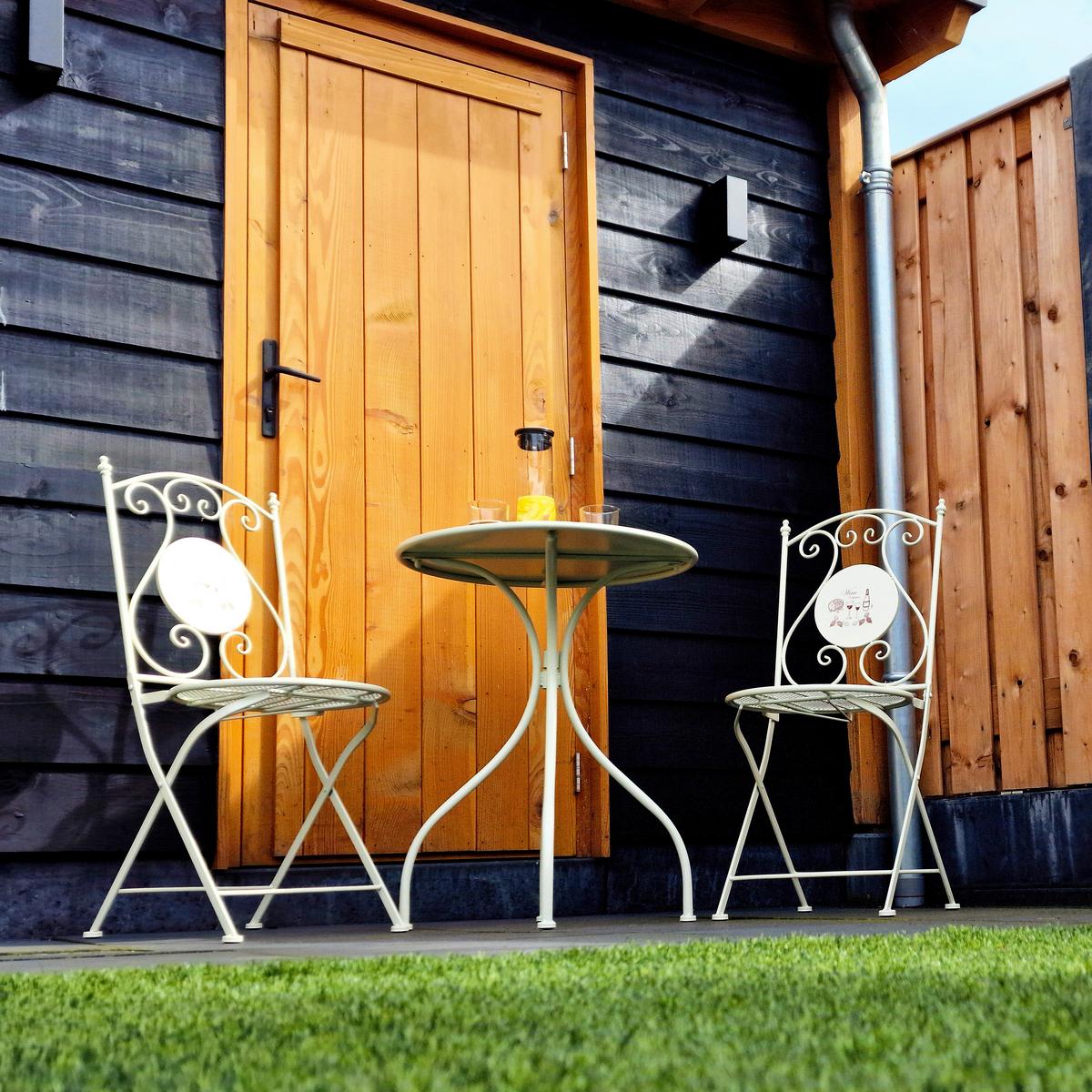 Gartenset Maxime Wein - Creme, Basics, Metall (60/74cm) - Ambia Garden