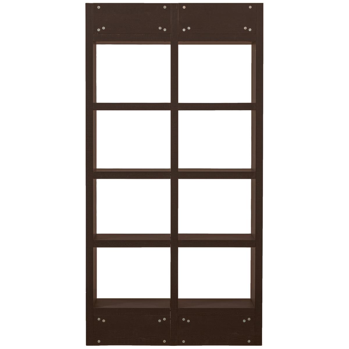 Regal Timo Dunkelbraun B: 100cm - Dunkelbraun, Design, Holzwerkstoff (100/195/40cm) - Livetastic